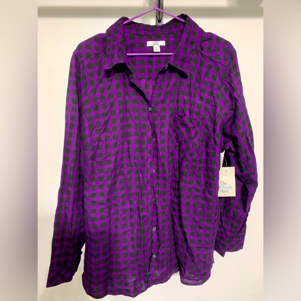 NWT Croft & Barrow XL flannel shirt